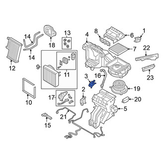 Volkswagen OE - HVAC Defrost Mode Door Actuator