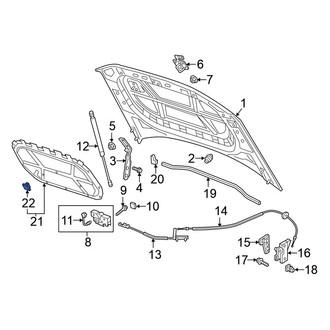 Volkswagen OE - Hood Insulation Pad Clip