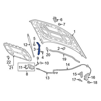 Volkswagen OE - Front Left Hood Hinge