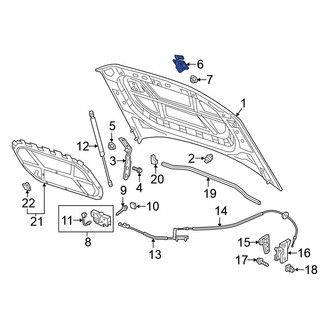 Volkswagen OE - Front Hood Safety Catch