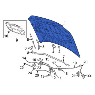 Volkswagen OE - Front Hood Panel