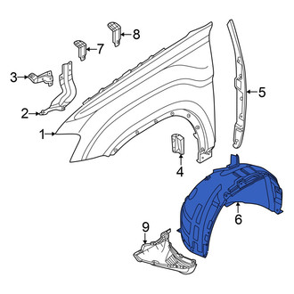 Volkswagen OE - Front Left Fender Splash Shield