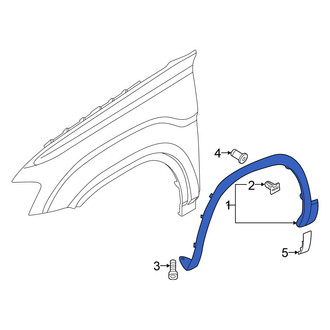 Volkswagen OE - Rear Right Wheel Arch Molding