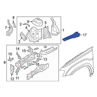 Volkswagen OE - Right Frame Side Member