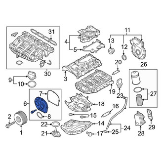 Volkswagen OE - Upper Engine Timing Cover