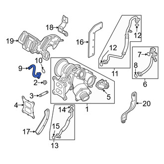 Volkswagen OE - Turbocharger Coolant Line