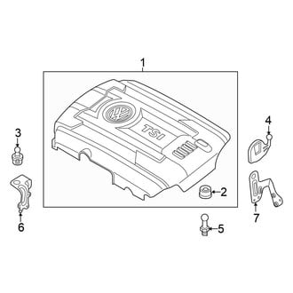 Volkswagen OE - Engine / Transaxle - Engine Appearance Cover (2.0L)