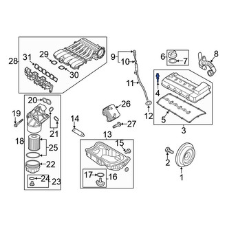 Volkswagen OE - Engine Valve Cover Bolt