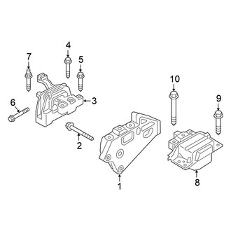 Volkswagen OE - Engine / Transaxle - Engine & Transmission Mounting (3.6L)