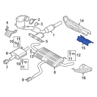 Volkswagen OE - Center Floor Pan Heat Shield