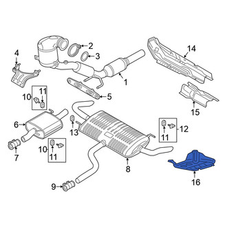 Volkswagen OE - Rear Left Inner Floor Pan Heat Shield