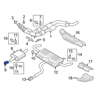 Volkswagen OE - Exhaust Muffler Clamp