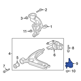 Volkswagen OE - Front Left Suspension Ball Joint