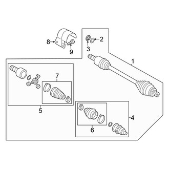 Volkswagen OE - Front Suspension - Drive Axles (To 04/06/2020), (FWD)