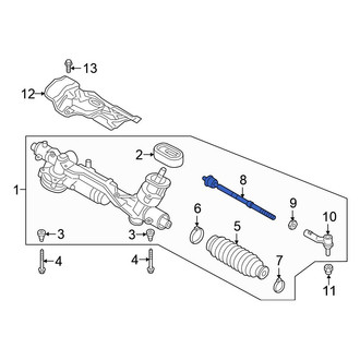 Volkswagen OE - Front Left Outer Steering Tie Rod End