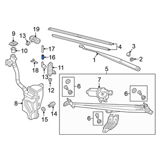 Volkswagen OE - Front Windshield Washer Hose