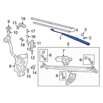 Volkswagen OE - Front Left Wiper Arm