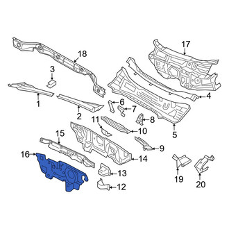 Volkswagen OE - Front Outer Engine Compartment Insulation