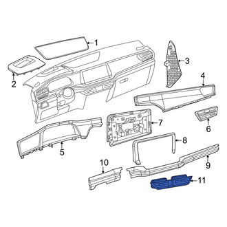 Volkswagen OE - Front Center Dashboard Air Vent