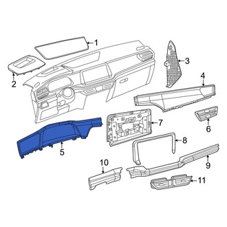 Volkswagen OE - Left Instrument Panel Trim Panel