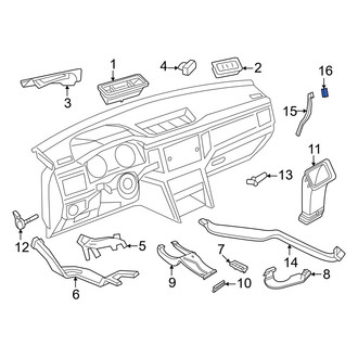 Volkswagen OE - Rear Right Dashboard Air Vent