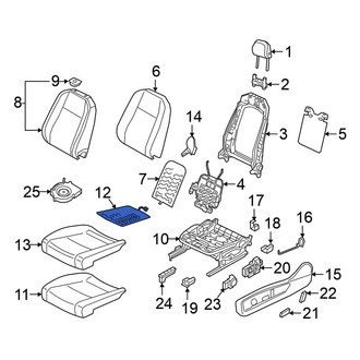 Volkswagen OE - Front Right Lower Seat Heater Pad