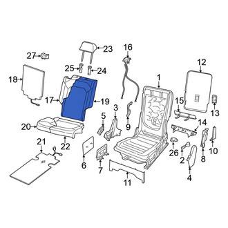 Volkswagen OE - Center Right Seat Back Cushion Cover