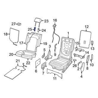 Volkswagen OE - Center Left Headrest Guide