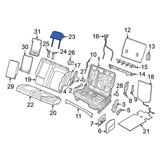 Volkswagen OE - Center Left Outer Headrest
