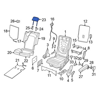 Volkswagen OE - Center Headrest