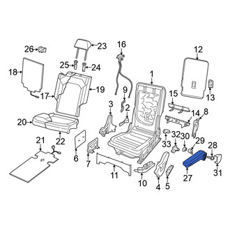 Volkswagen OE - Center Right Seat Armrest