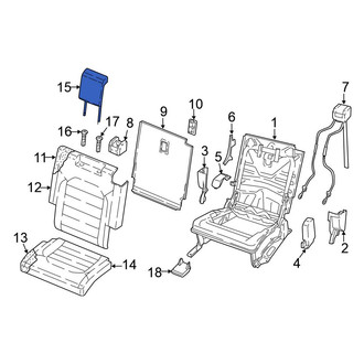 Volkswagen OE - Center Headrest