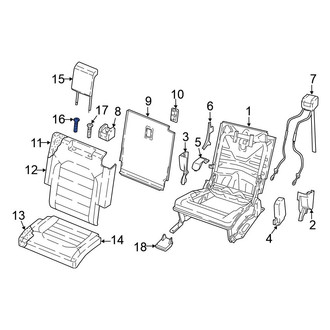 Volkswagen OE - Center Headrest Guide