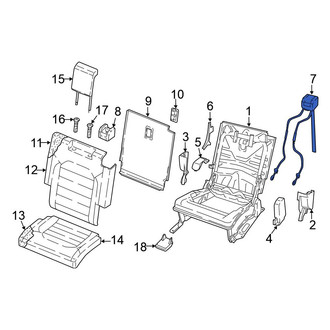 Volkswagen OE - Rear Right Folding Seat Latch Release Handle