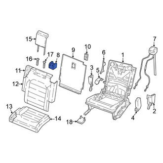 Volkswagen OE - Rear Left Folding Seat Latch Release Handle Bezel