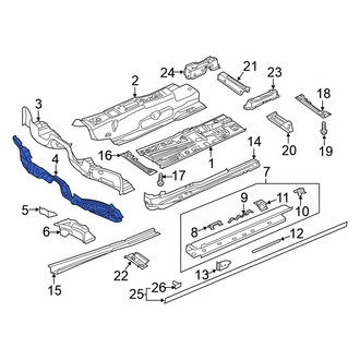Volkswagen OE - Front Lower Floor Pan Crossmember