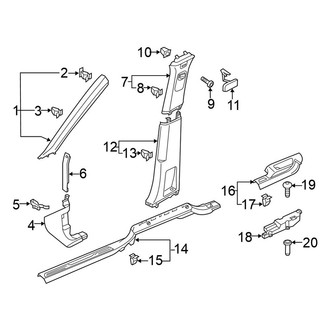 Volkswagen OE - Pillars, Rocker & Floor - Interior Trim