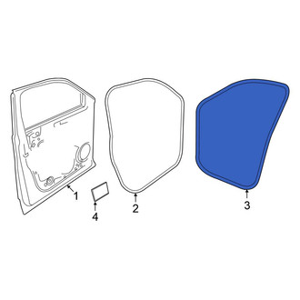 Volkswagen OE - Front Left Inner Door Seal