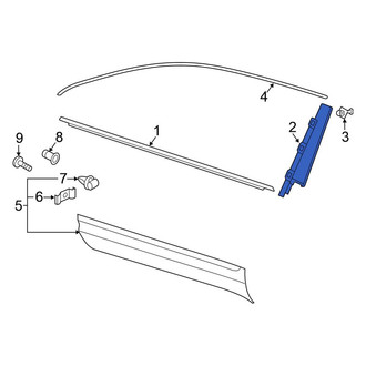 Volkswagen OE - Rear Left Door Applique