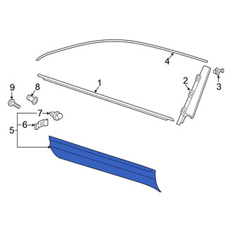 Volkswagen OE - Front Left Door Molding