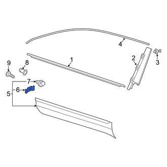Volkswagen OE - Door Molding Nut