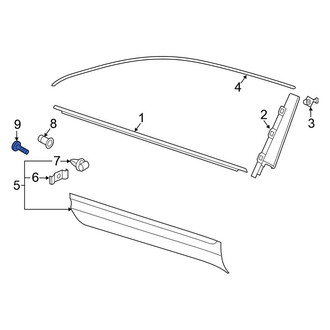 Volkswagen OE - Door Molding Bolt