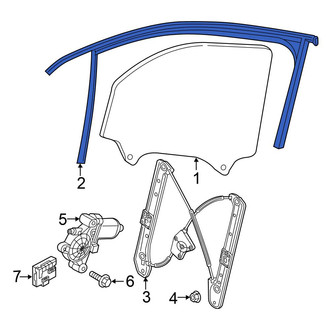 Volkswagen OE - Front Left Window Channel