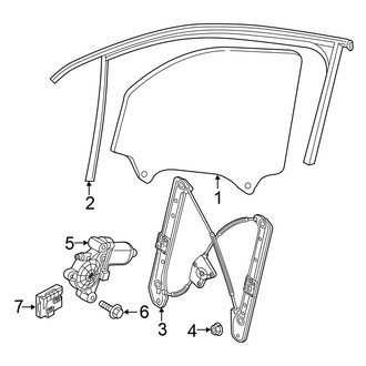 Volkswagen OE - Front Door - Glass & Hardware
