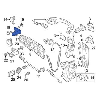 Volkswagen OE - Rear Right Upper Inner Door Hinge