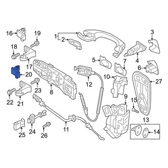 Volkswagen OE - Rear Right Lower Door Hinge