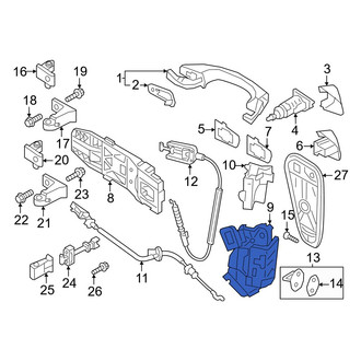 Volkswagen OE - Front Right Door Latch Assembly