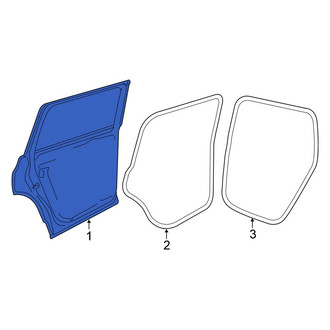 Volkswagen OE - Rear Right Door Shell