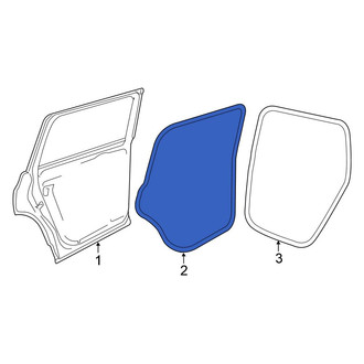 Volkswagen OE - Rear Left Outer Door Seal