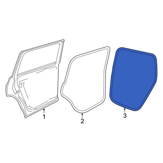 Volkswagen OE - Rear Right Inner Door Seal